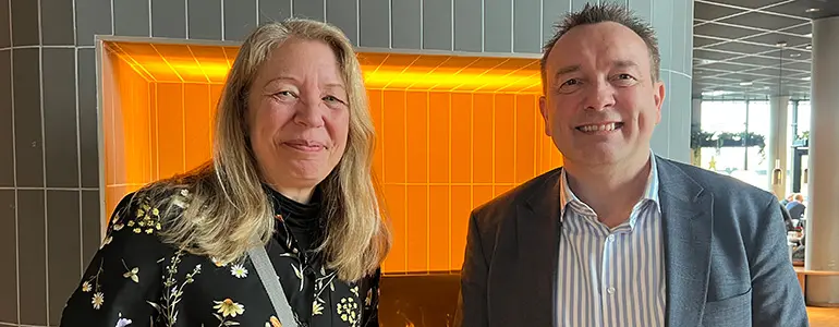 Sustainability director Dorthe Thorup-Kjærulff og group sourcing director Carsten Pedersen